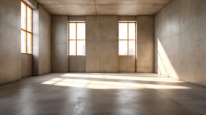 booster le bien-être mental - pngtree-sunlit-empty-concrete-room-in-3d-render-image_3725734